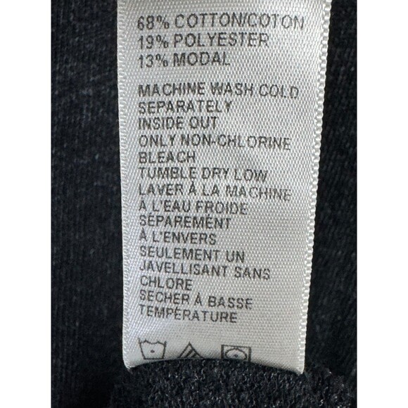 James Perse Top Womens 4 Large Charcoal Gray Lightweight Knit Elevated Basic - Picture 12 of 13